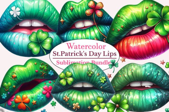 Download St.Patrick's Day Lips Clipart Bundle - Lips clipart bundle Collection