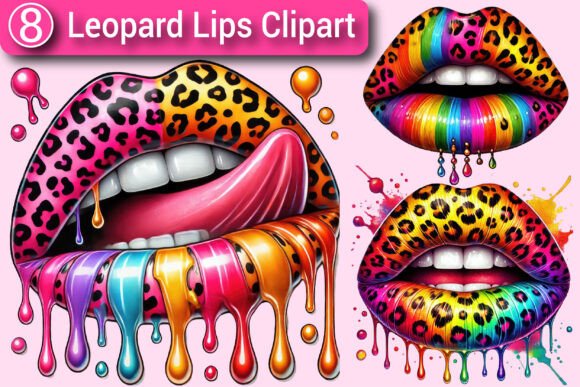 Download Leopard Lips Clipart Bundle PNG - Premium Bundle